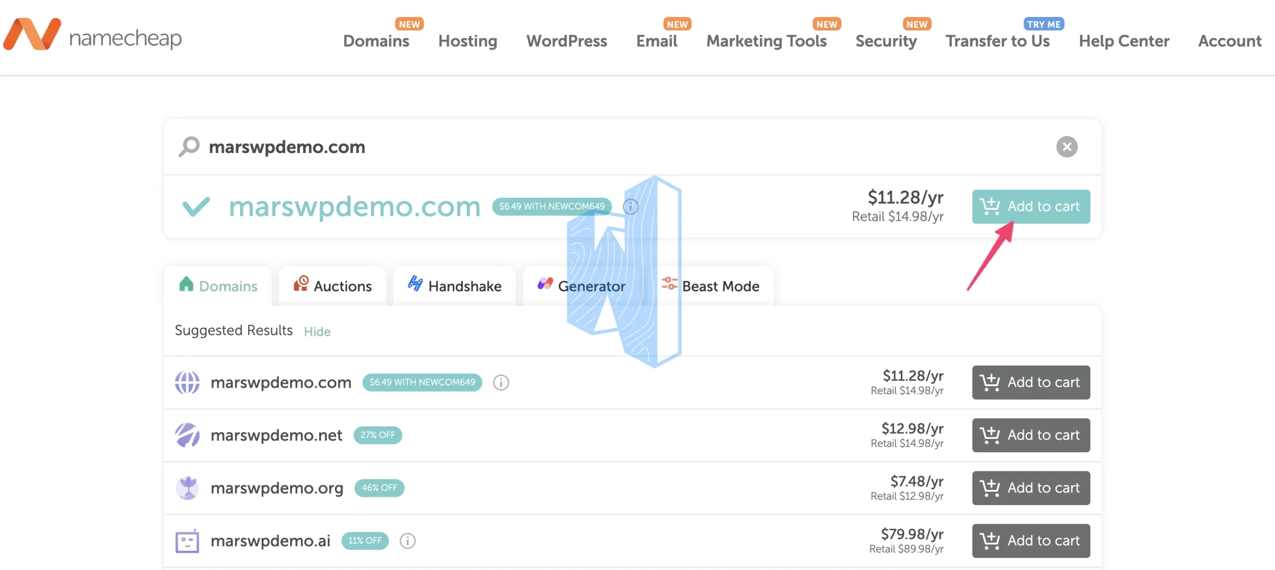 namecheap domain